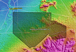 Survey locality diagram � Honeysuckle Creek (Copyright Geoscience Australia 2007)