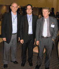 L to R - Dr Stefan Bachu, Canadian delegation of the Carbon Sequestration Leadership Forum; Dr Joa Macelo Ketzer, CSLF delegation for Brazil; and Dr John Bradshaw (Image copyright Geoscience Australia 2007)