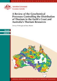 Cover of Thorium resources document (Link to PDF 908KB