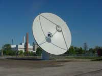 Fig 2. AuScope Patriot 12 metre VLBI telescope dish to be installed at Katherine, Northern Territory and Mingenew, Western Australia. 