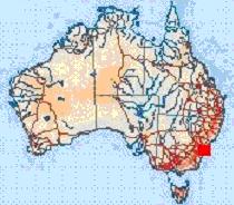 Map showing location of Olympic Games, Sydney 2008