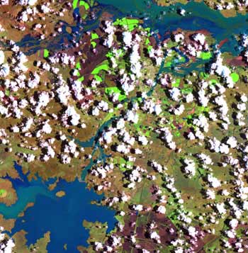 Image of Queensland floods (Click to enlarge image)