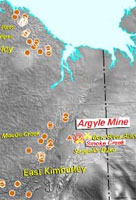 Image from the Australian Diamond Deposits, Kimberlites and Related Rocks map