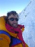 Damien Gildea on his way down Mt Shinn