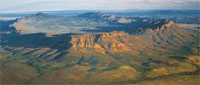 Image of Wilpena Pound from the air courtesy of Wilpena Pound Resort.