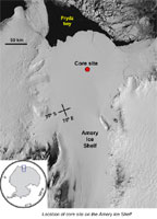 Amery Ice Sheet, Antarctica (Reproduced with permission from Australian Antarctic Division)