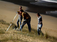 Geoscience Australia graduates undertaking fieldwork at Twofold Bay (© Geoscience Australia)