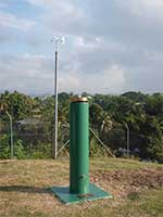 CGPS pillar for Solomon Islands Continuous GPS station - SPSLCMP