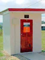 CGPS pillar and hut for Vanuatu SPSLCMP