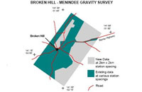 Distribution of old and new gravity data.