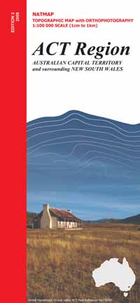 Image: Cover of ACT Region 100 000 scale map.