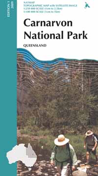 Image: Cover of Carnarvon National Park map.