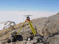 GPS Antenna in the Antarctic used by Geoscience Australia Geodesy staff