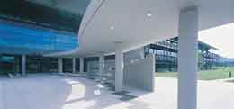 Entry to the Geoscience Australia building at Symonston