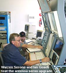 ACRES 9-metre antenna, servo update