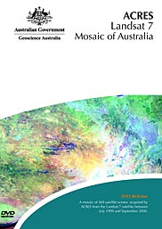 DVD cover, Landsat 7 Australia Mosaic