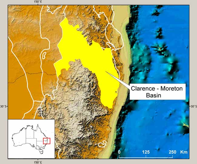  Location map of the Clarence-Moreton Basin. 