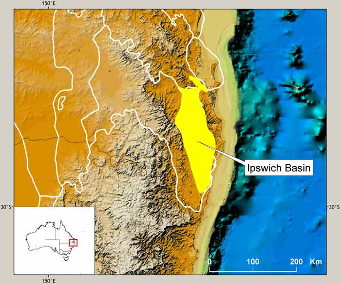  Location map of the Ipswich Basin. 