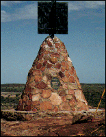 Australian Fiducial Network - Johnston Geodetic Station Stone marker- Geodesy. Select this thumbnail graphic to view larger image 85k