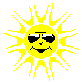 Animated rotating sun image