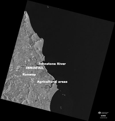 Pre-cyclone Larry image image of Innisfail district, Queensland, 27 January 2000