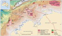 Fig 2. 2006 offshore release areas in northern Australia.