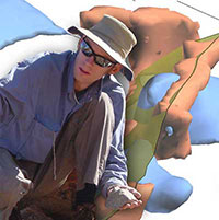 Fig 1. Nick Williams in the field.