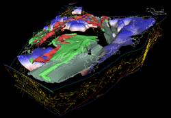 3D image of Tasmania.