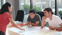 Students used advanced exploration techniques in the search for gold when they visited Geoscience Australia on 8 January as part of the 2007 National Youth Science Forum.