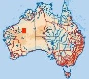 Map showing location of Lake Disappointment